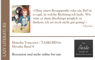 Honobu Yonezawa / TASKOHNA – Hyouka Band 8 Zitat
