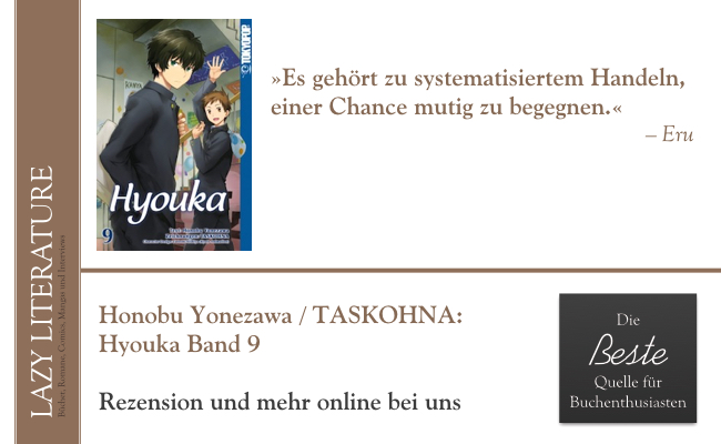 Honobu Yonezawa / TASKOHNA – Hyouka Band 9 Zitat