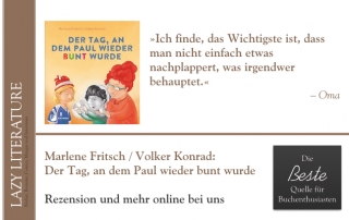 Marlene Fritsch und Volker Konrad – Der Tag, an dem Paul wieder bunt wurde Zitat