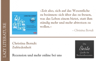 Christina Berndt – Zufriedenheit Zitat